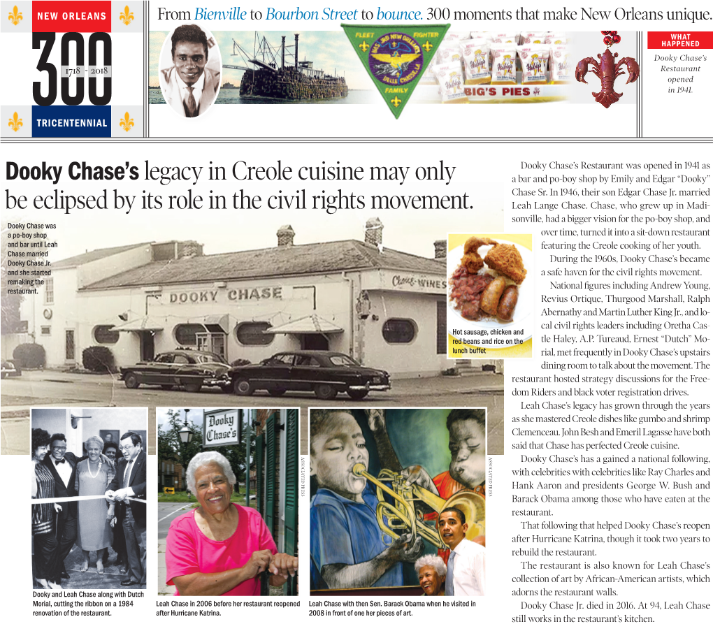 Dooky Chase's Legacy in Creole Cuisine May Only Be Eclipsed by Its