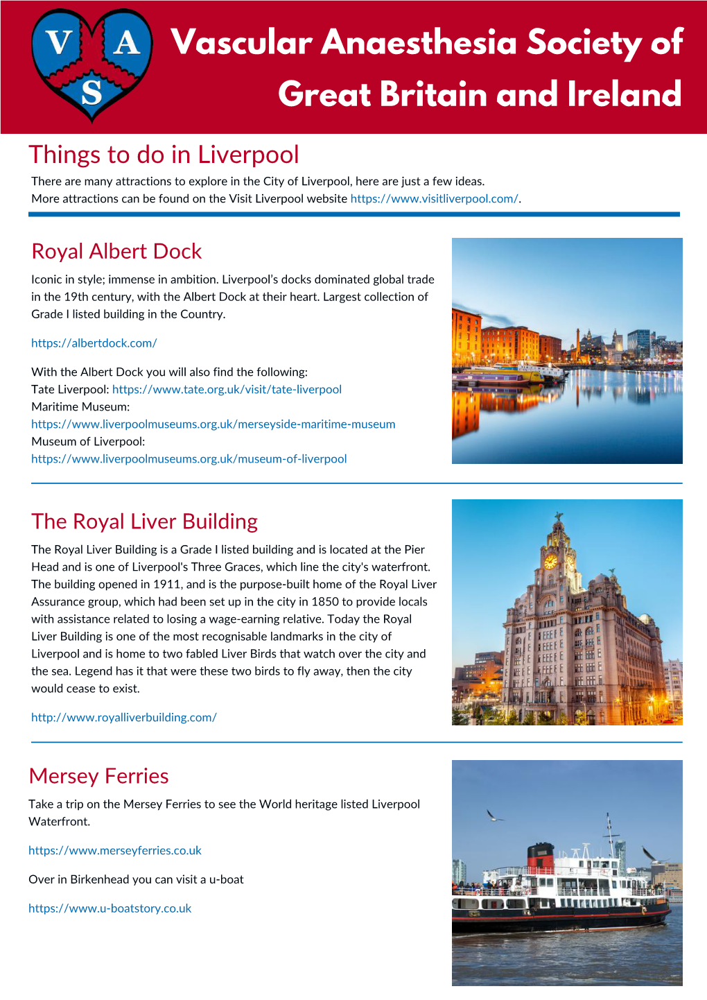 Things to Do in Liverpool There Are Many Attractions to Explore in the City of Liverpool, Here Are Just a Few Ideas