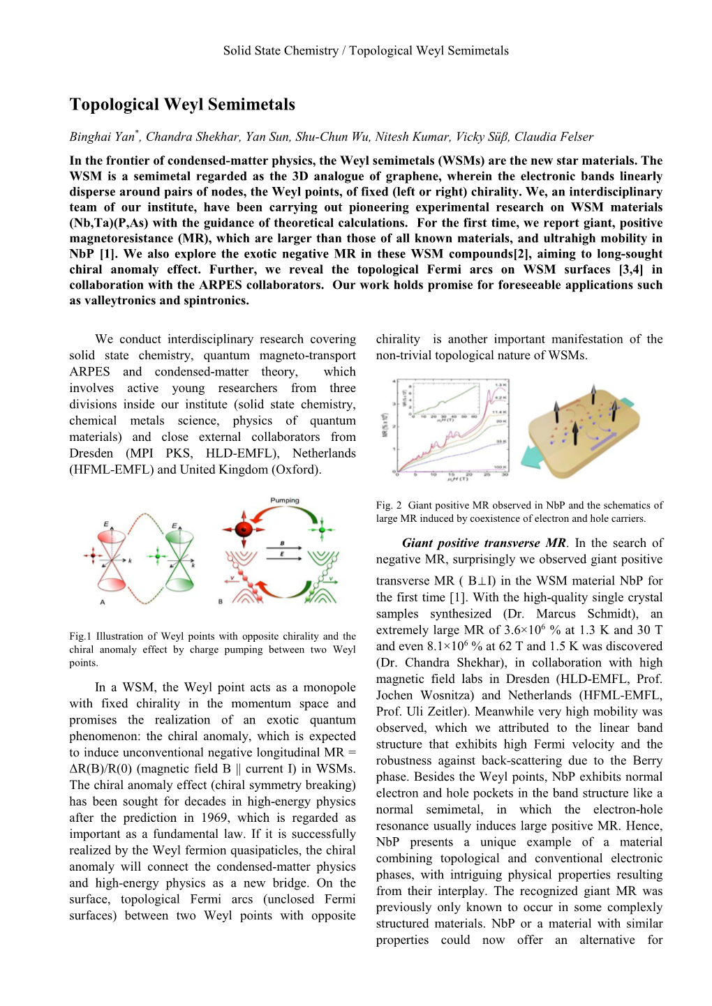 Topological Weyl Semimetals