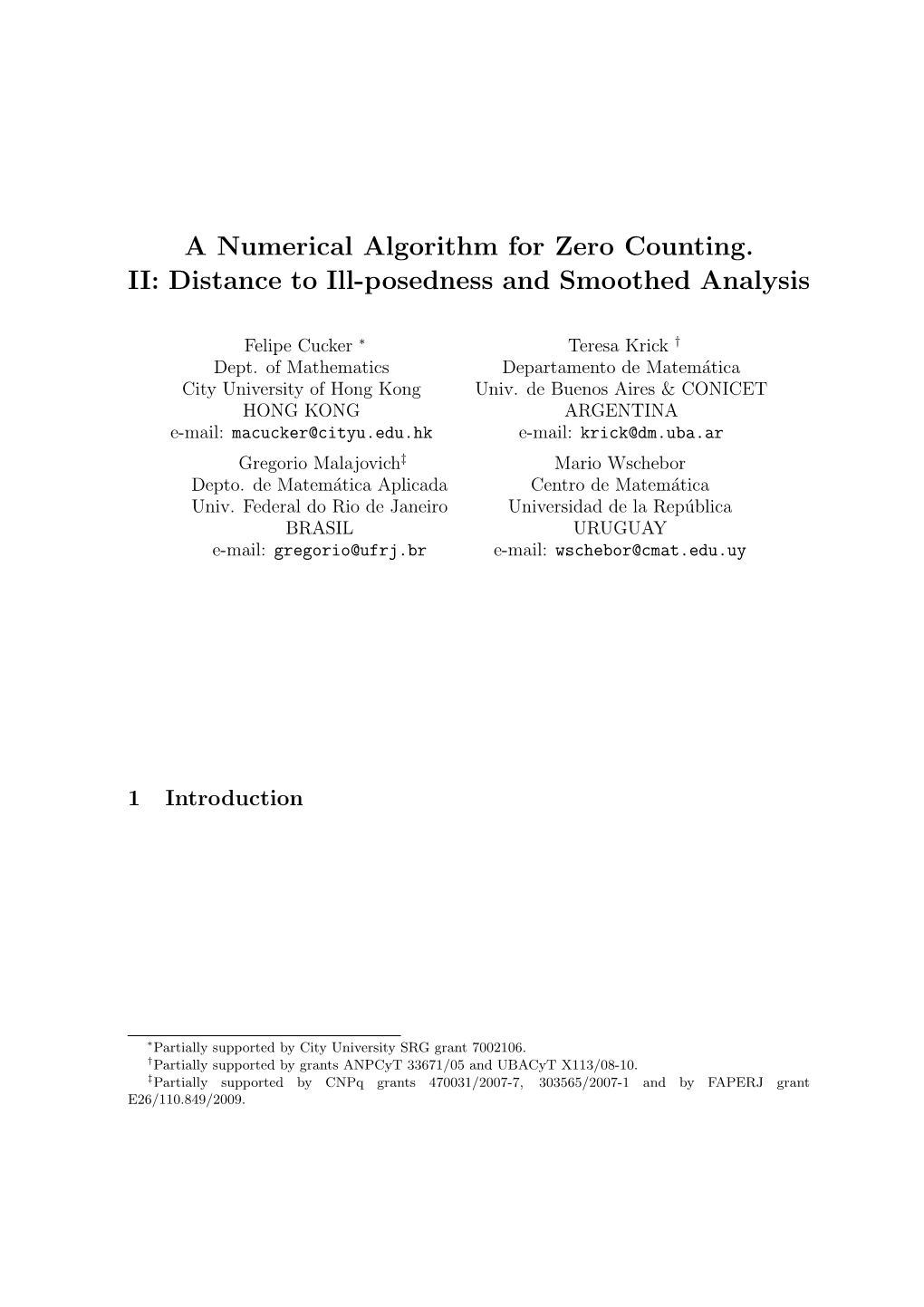 Distance to Ill-Posedness and Smoothed Analysis