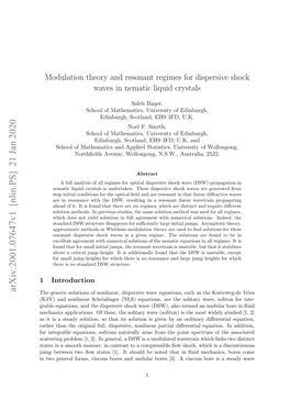 Modulation Theory and Resonant Regimes for Dispersive Shock Waves