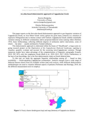 An Atlas-Based Dialectometric Approach to Cappadocian Greek