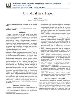 Art and Culture of Hadoti