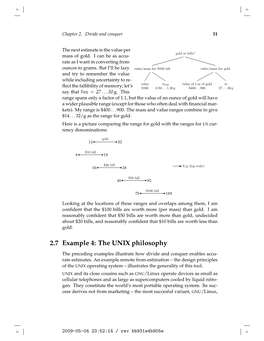 2.7 Example 4: the UNIX Philosophy