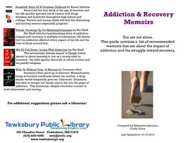Addiction & Recovery Memoirs
