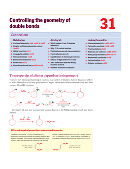 Controlling the Geometry of Double Bonds 31 Connections