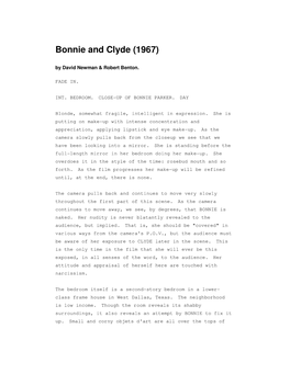 Bonnie and Clyde (1967) by David Newman & Robert Benton