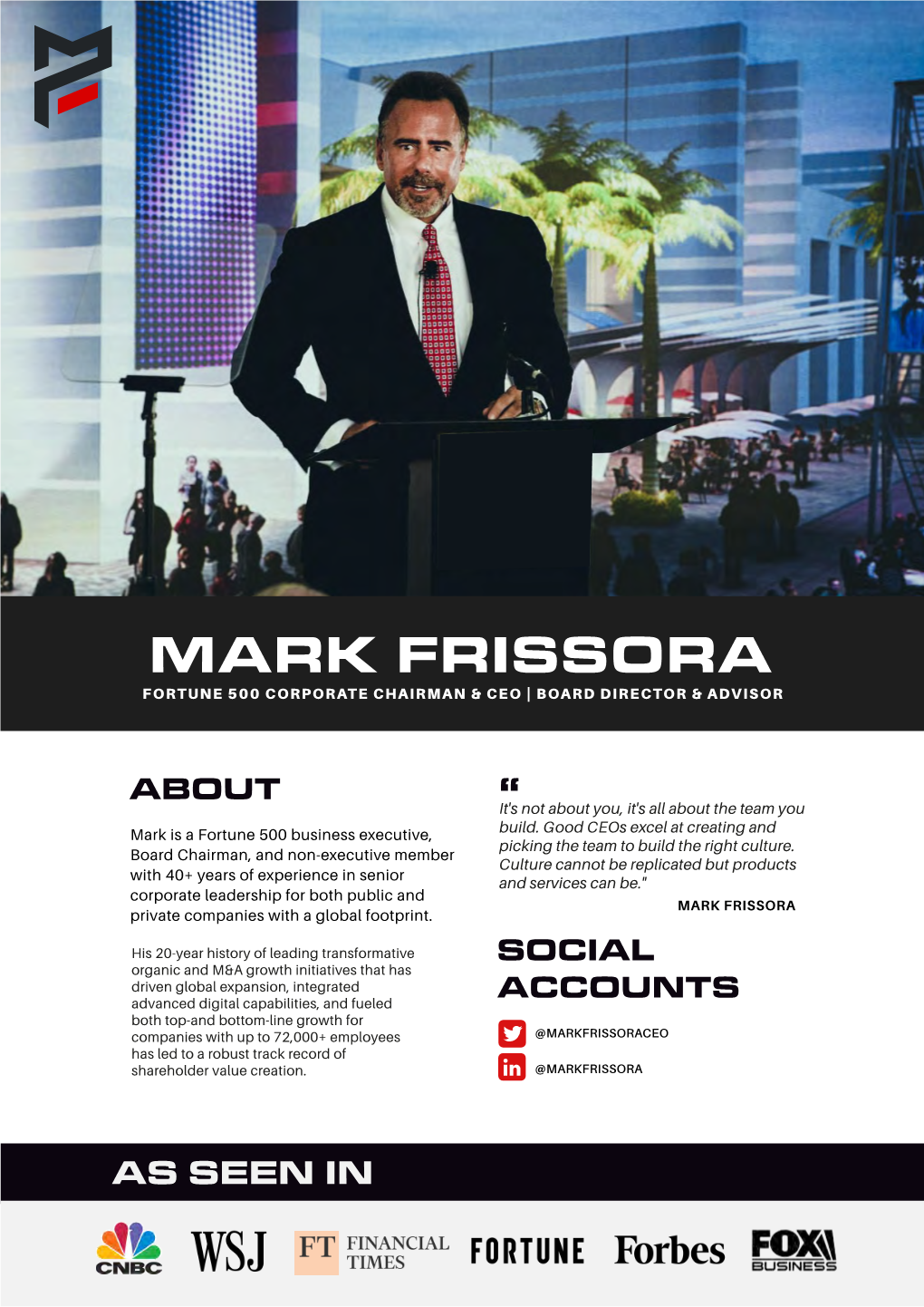 Mark Frissora Fortune 500 Corporate Chairman & Ceo | Board Director & Advisor