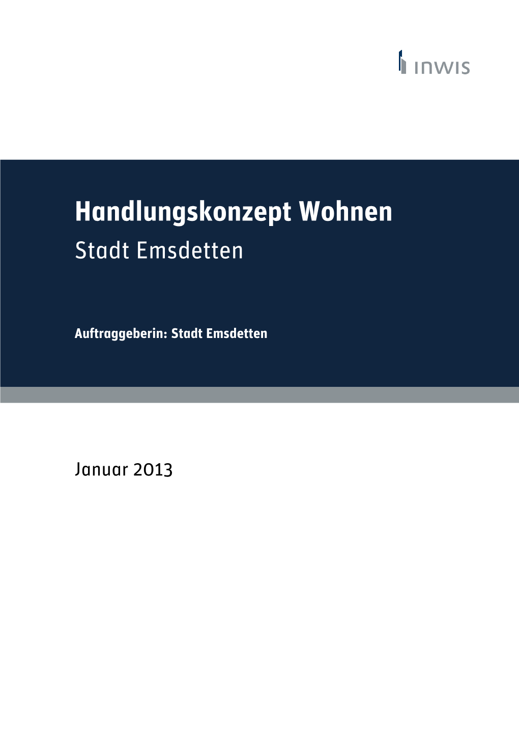 Handlungskonzept Wohnen Stadt Emsdetten