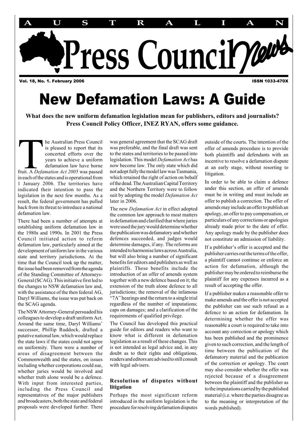 New Defamation Laws
