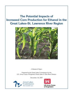 The Potential Impacts of Increased Corn Production for Ethanol in the Great Lakes-St