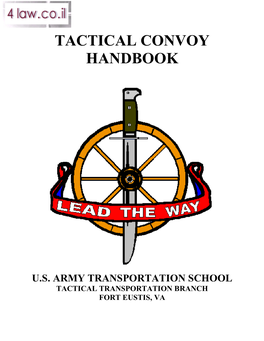 Tactical Convoy Handbook