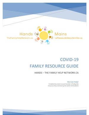 Covid-19 Family Resource Guide