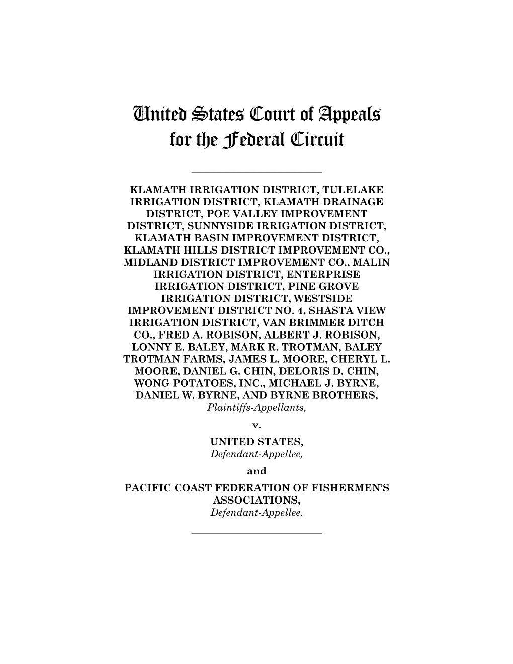 United States Court of Appeals for the Federal Circuit