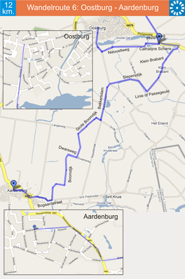Wandelroute 6: Oostburg - Aardenburg Km