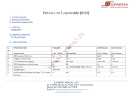 Potassium Superoxide (KO2) 1