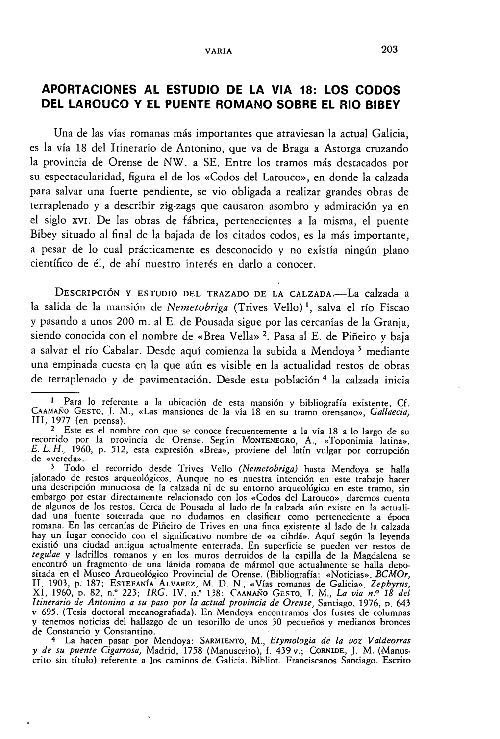 Los Codos Del Larouco Y El Puente Romano Sobre El Rio Bibey