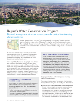 Regina's Water Conservation Program