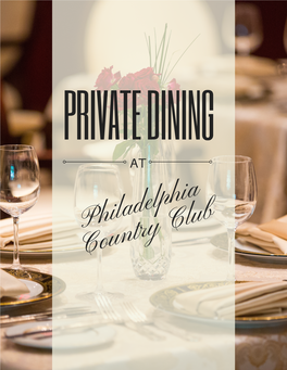 Private Dining At