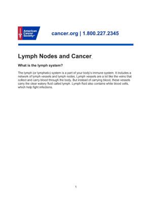 Lymph Nodes and Cancer