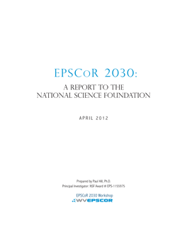 Epscor 2030: a Report to the National Science Foundation