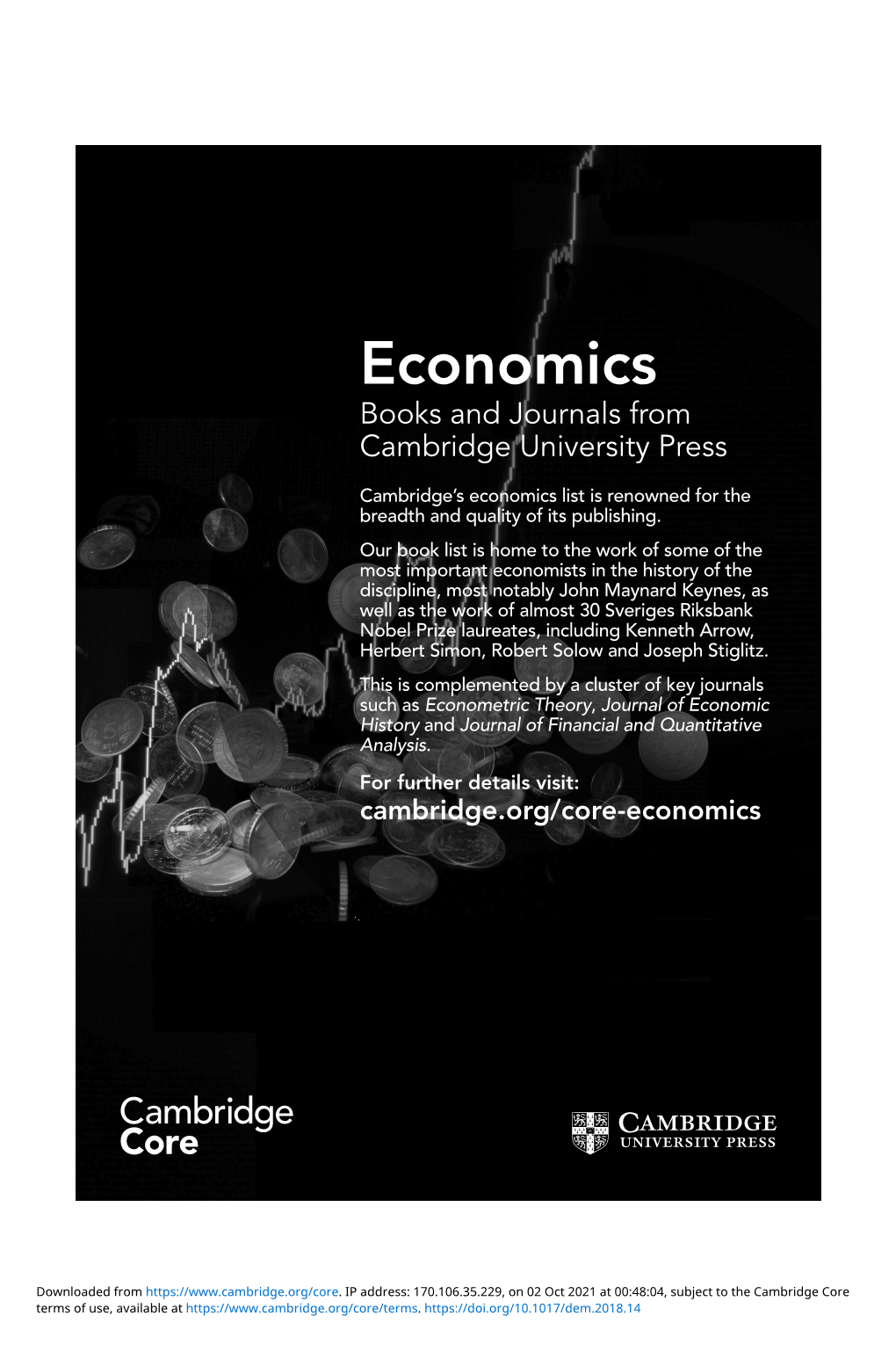 Economics Books and Journals from Cambridge University Press