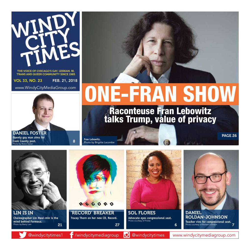 Raconteuse Fran Lebowitz Talks Trump, Value of Privacy