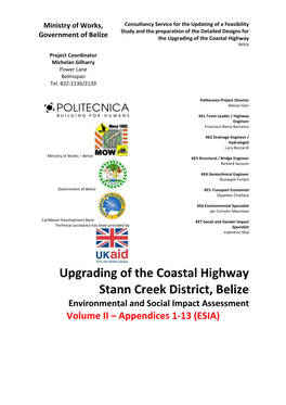 Coastal Road ESIA Volume II
