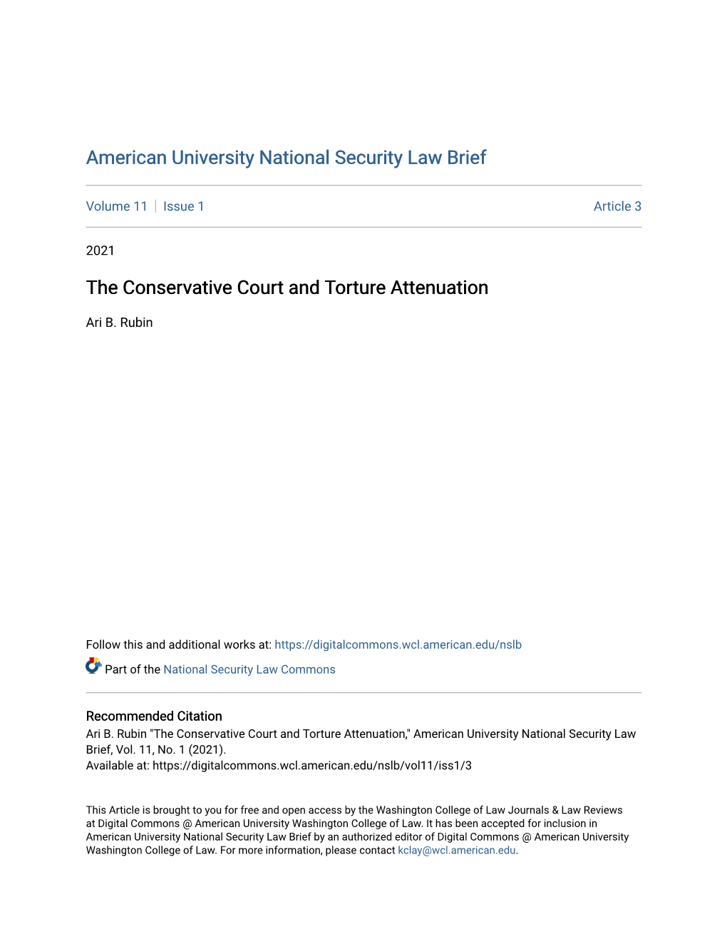 The Conservative Court and Torture Attenuation