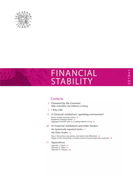 Financial Stability Report 2019/1