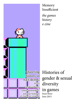 Histories of Gender & Sexual Diversity in Games