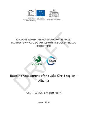 Baseline Assessment of the Lake Ohrid Region - Albania