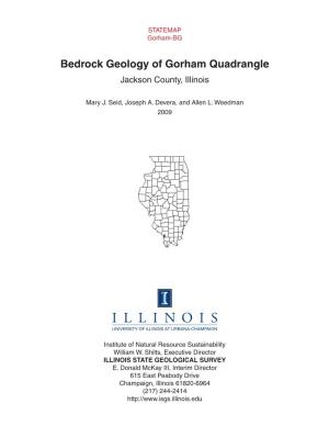 Bedrock Geology of Gorham Quadrangle Jackson County, Illinois