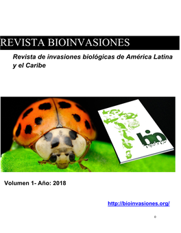 REVISTA BIOINVASIONES Revista De Invasiones Biológicas De América Latina Y El Caribe