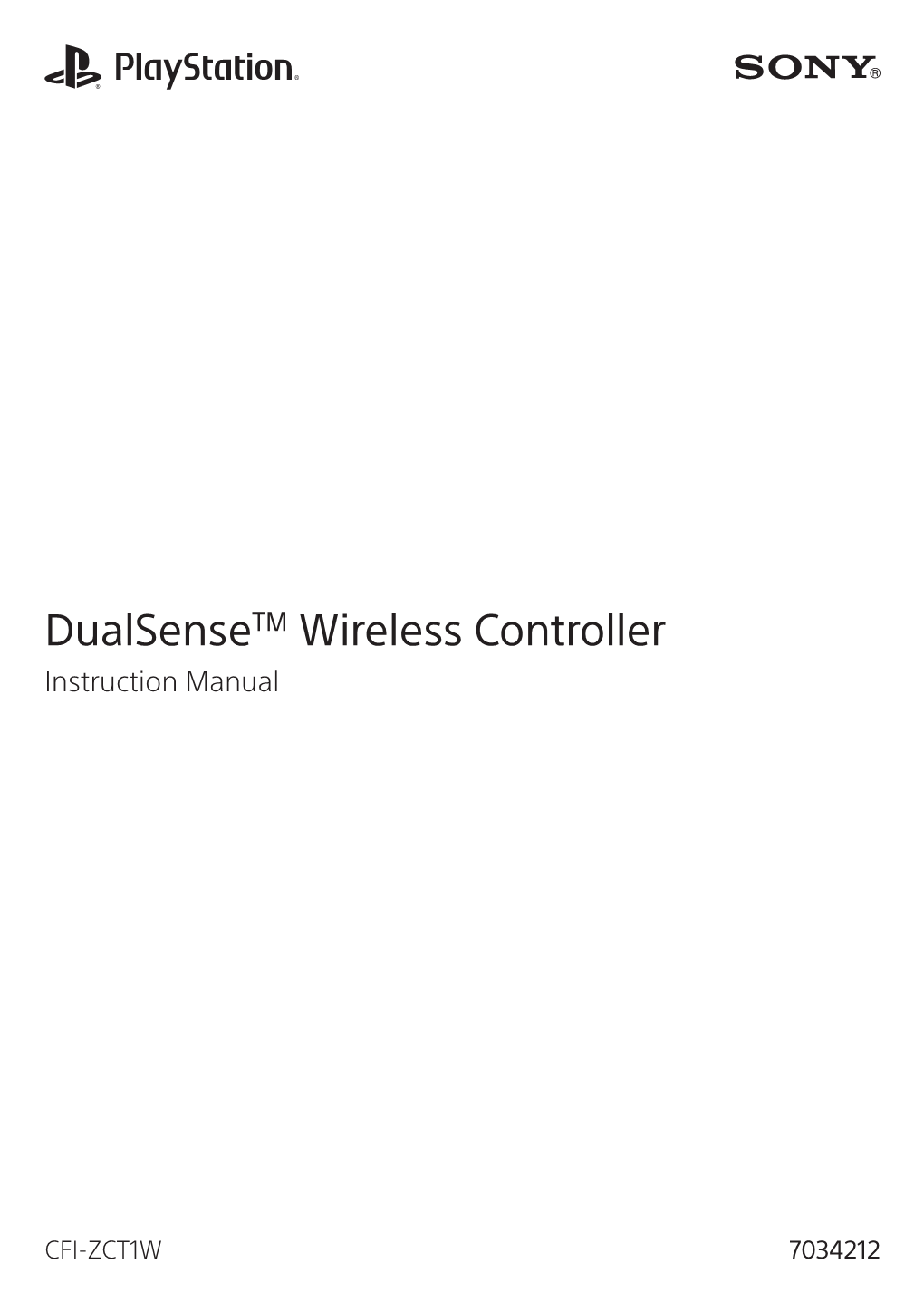 Dualsensetm Wireless Controller Instruction Manual