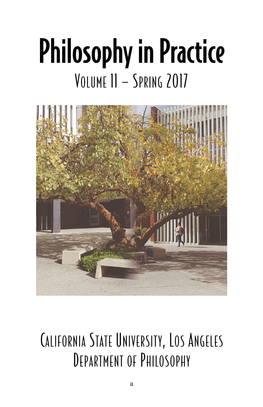 Philosophy in Practice Volume 11 — Spring 2017