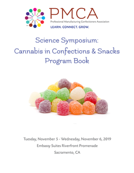 Science Symposium: Cannabis in Confections & Snacks Program Book