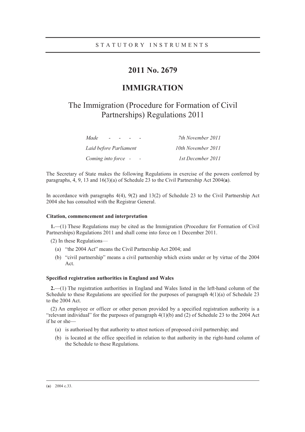 Regulations 2011