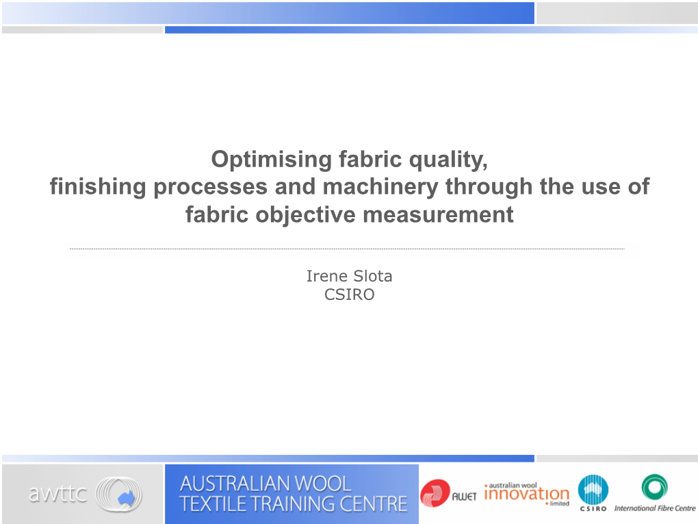 What Is Fabric Objective Measurement?