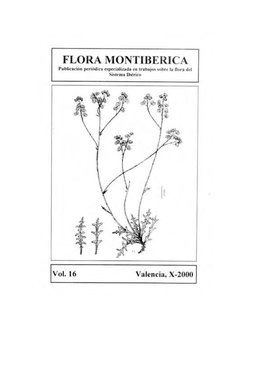 Flora Montiberica 16 (X-2000)
