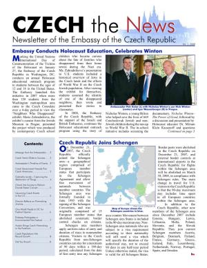 CZECH the Newsnews Newsletter of the Embassy of the Czech Republic Vol