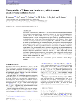 Timing Studies of X Persei and the Discovery of Its Transient Quasi-Periodic Oscillation Feature