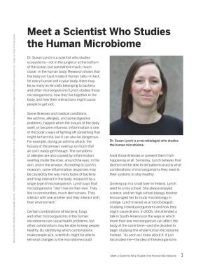 Meet a Scientist Who Studies the Human Microbiome