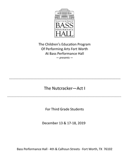 The Nutcracker—Act I