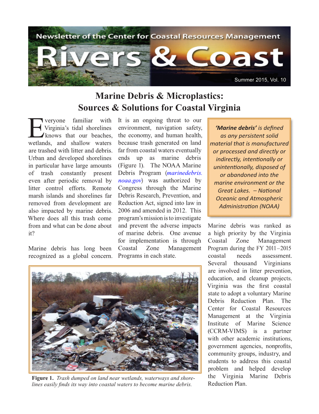 Marine Debris & Microplastics: Sources & Solutions for Coastal