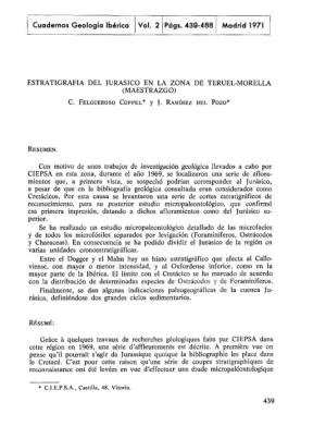 Cuadernos Geología Ibérica Vol. 2 Págs. 439-488 Madrid 1971