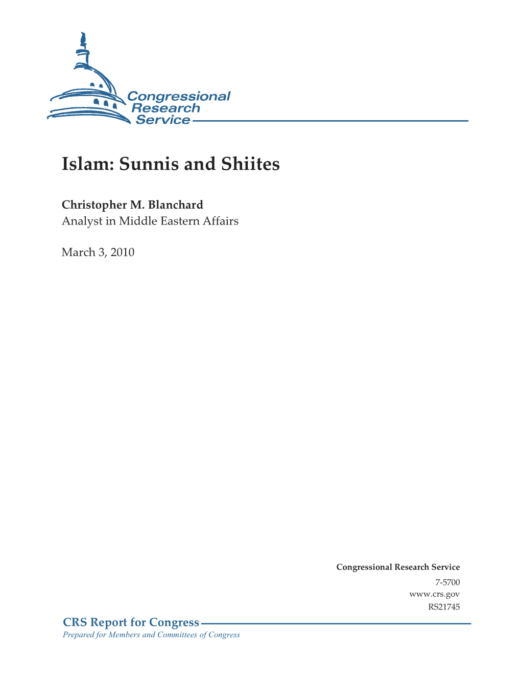 Islam: Sunnis and Shiites