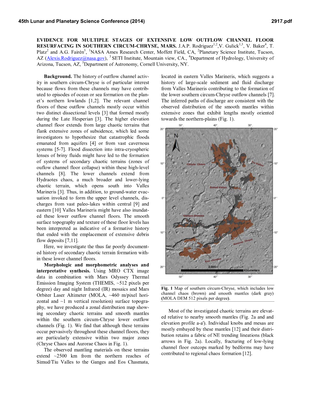 Evidence for Multiple Stages of Extensive Low Outflow Channel Floor Resurfacing in Southern Circum-Chryse, Mars