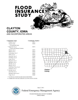 Clayton County, Iowa and Incorporated Areas