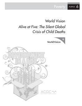 World Vision Alive at Five: the Silent Global Crisis of Child Deaths